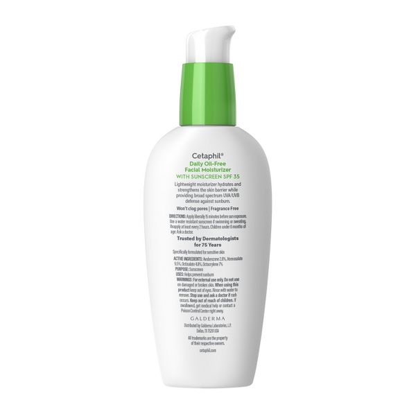 Cetaphil Daily Face Moisturizer Sunscreen Lotion - SPF 35 - Travel Size - 3 fl oz