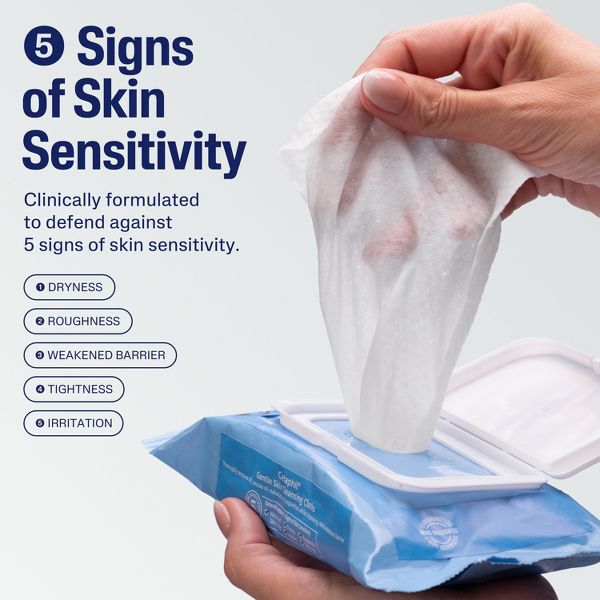 Cetaphil Gentle Skin Cleansing Cloth and Makeup Remover Wipes for Face and Body - 25ct