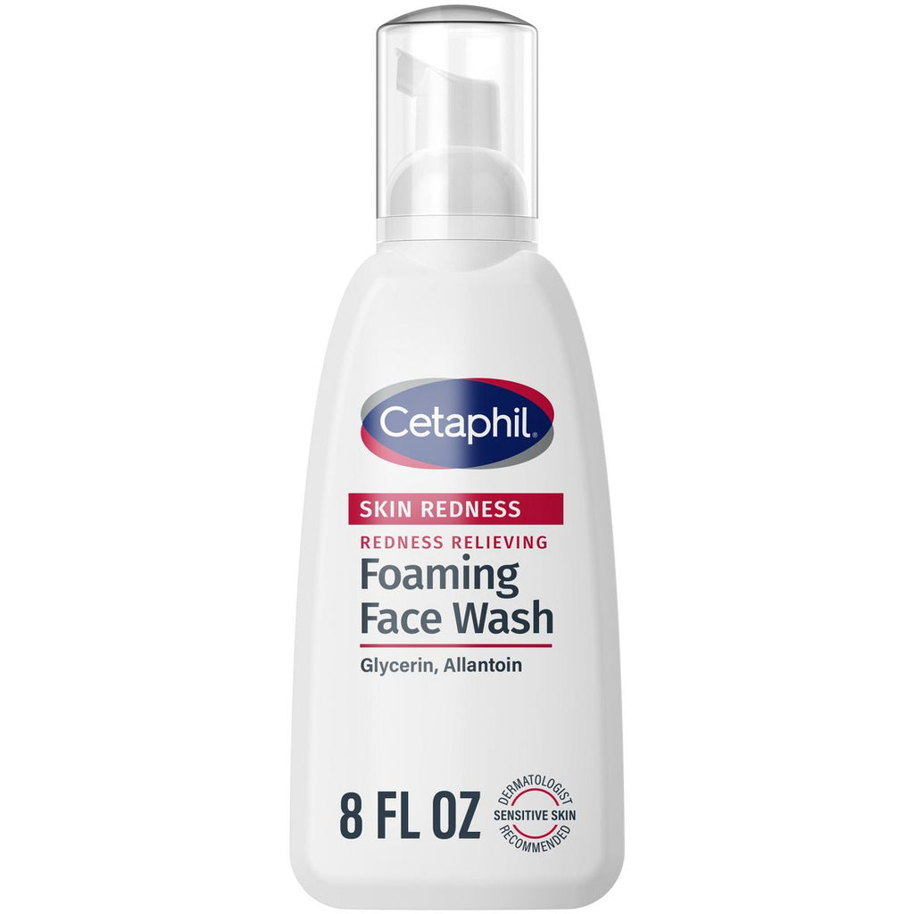Cetaphil Foaming Face Wash, Facial Cleanser for Redness Prone Skin - 8 fl oz